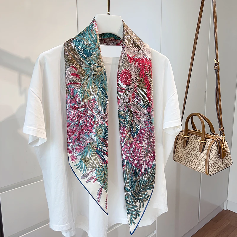 Роскошный шелковый шарф 14 мм летние - Фотография_3