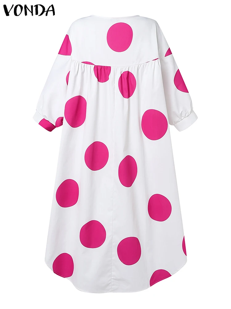 Женское платье больших размеров vonda в горошек - Фотография_5