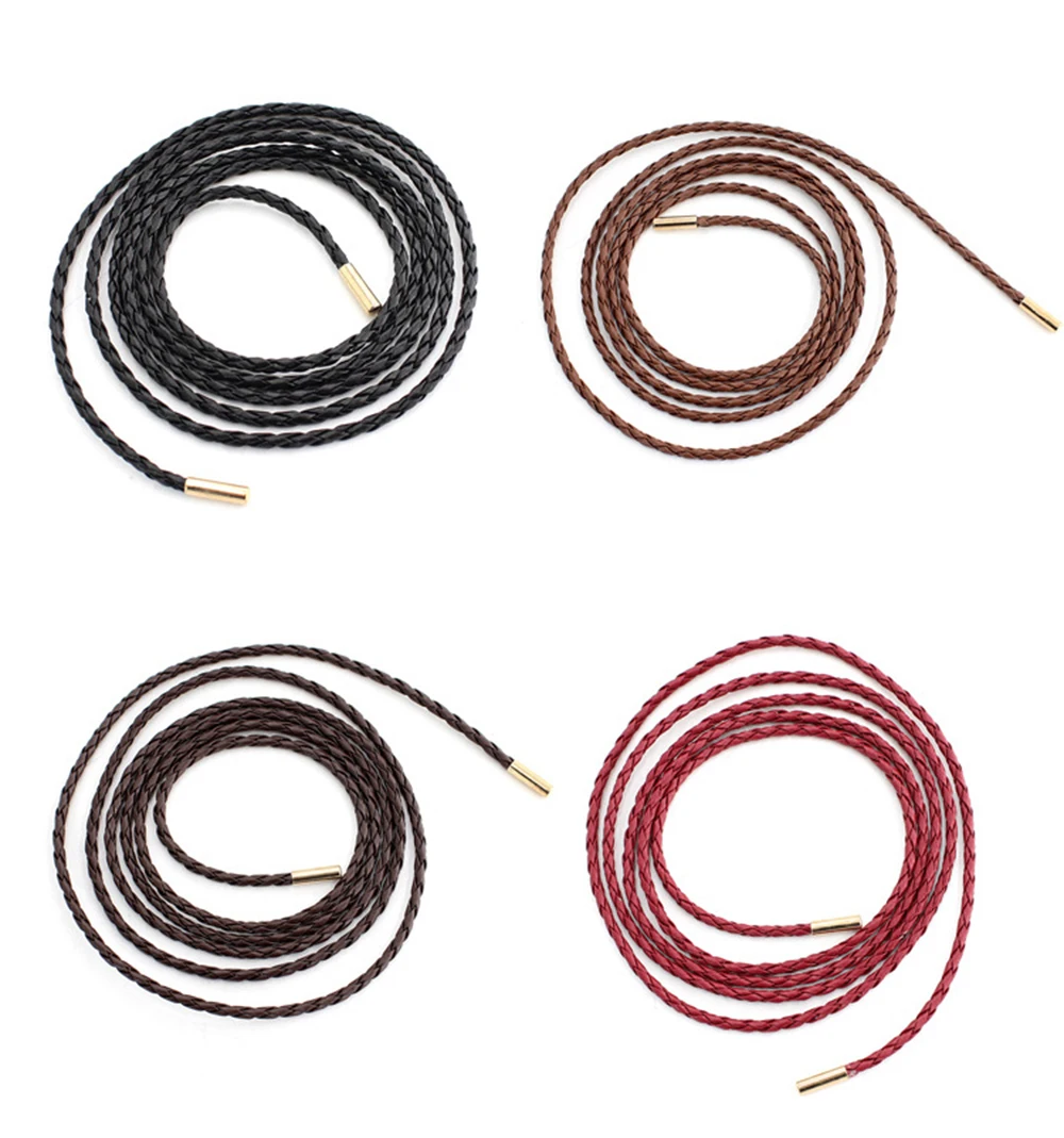 Новый плетеный кожаный шнурок - Фотография_4