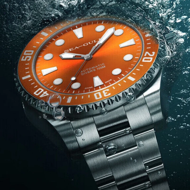 Часы «чайка», мужские автоматические механические наручные часы с сапфиром - Фотография_5