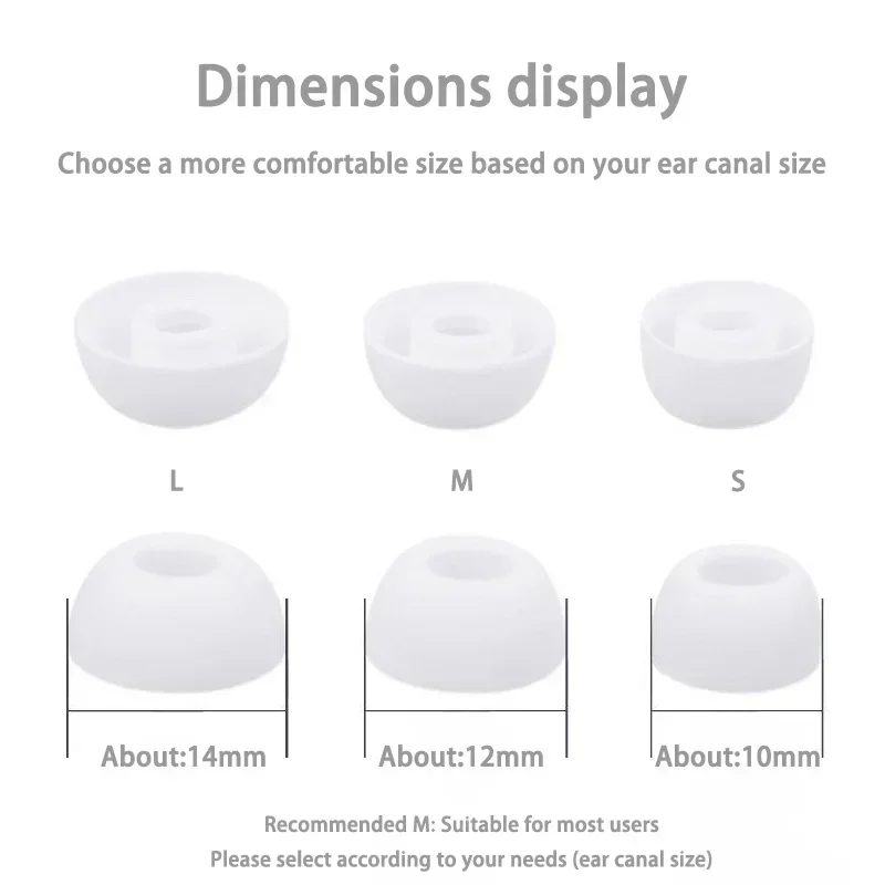 Мягкие силиконовые сменные насадки для наушников - Фотография_3