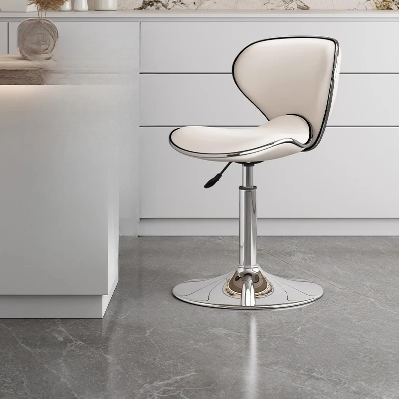 Регулируемые барные стулья из искусственной кожи - Фотография_3