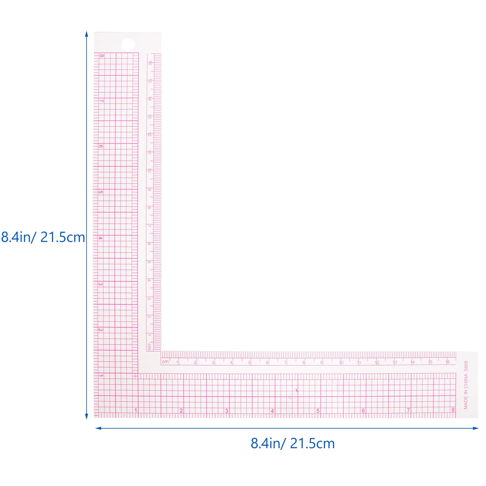 Швейная линейка l квадратная кривая - Фотография_5