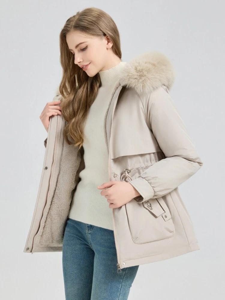 Высококачественная женская зимняя теплая хлопковая куртка - Фотография_5