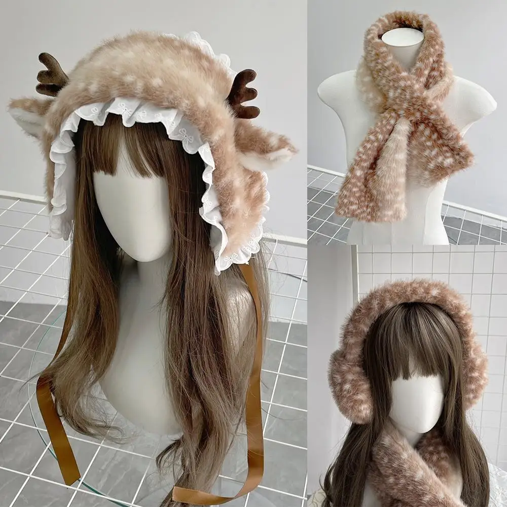 Рождественский плюшевый шарф с изображением лося - Фотография_5