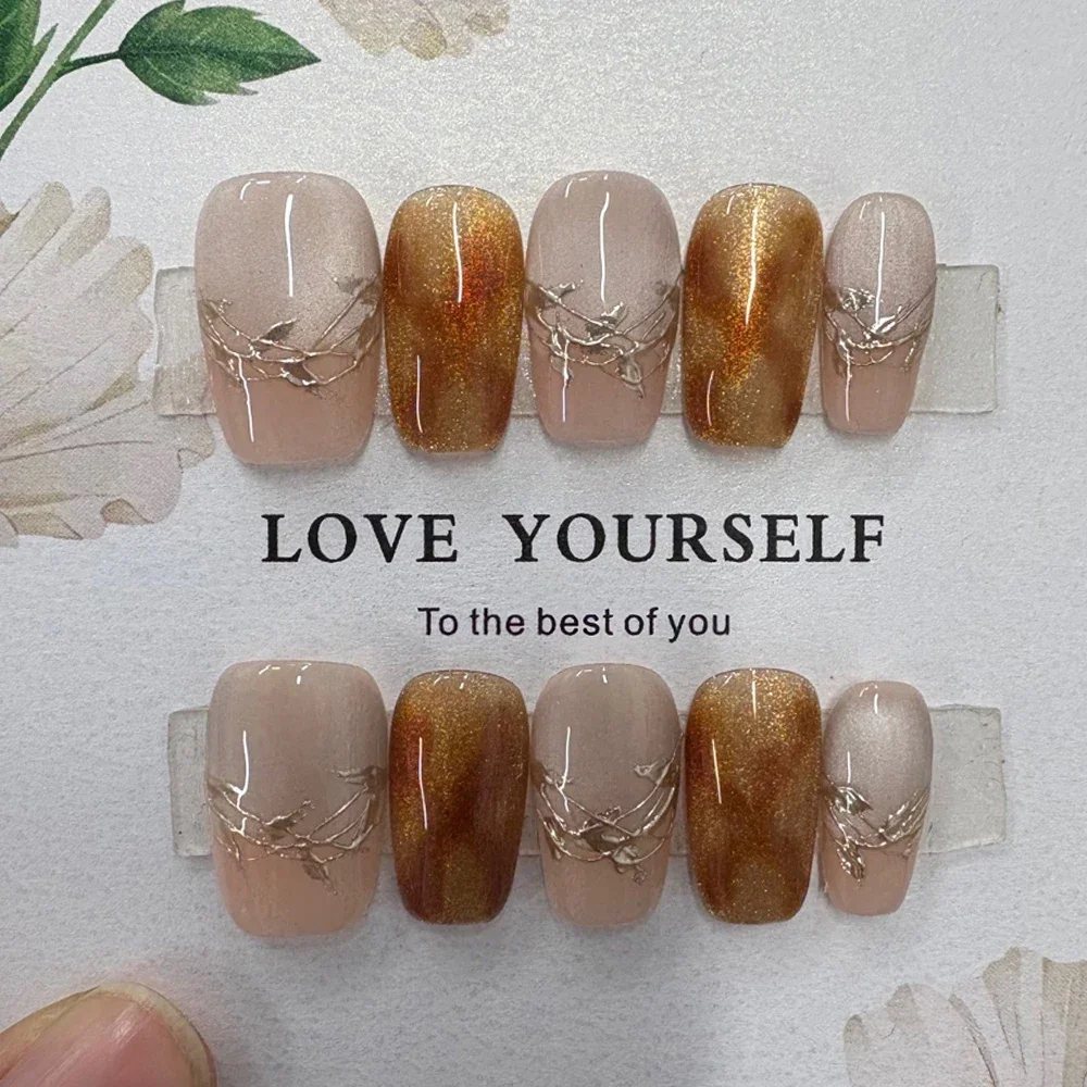 Винтажные золотые кошачьи глаза майяра - Фотография_6