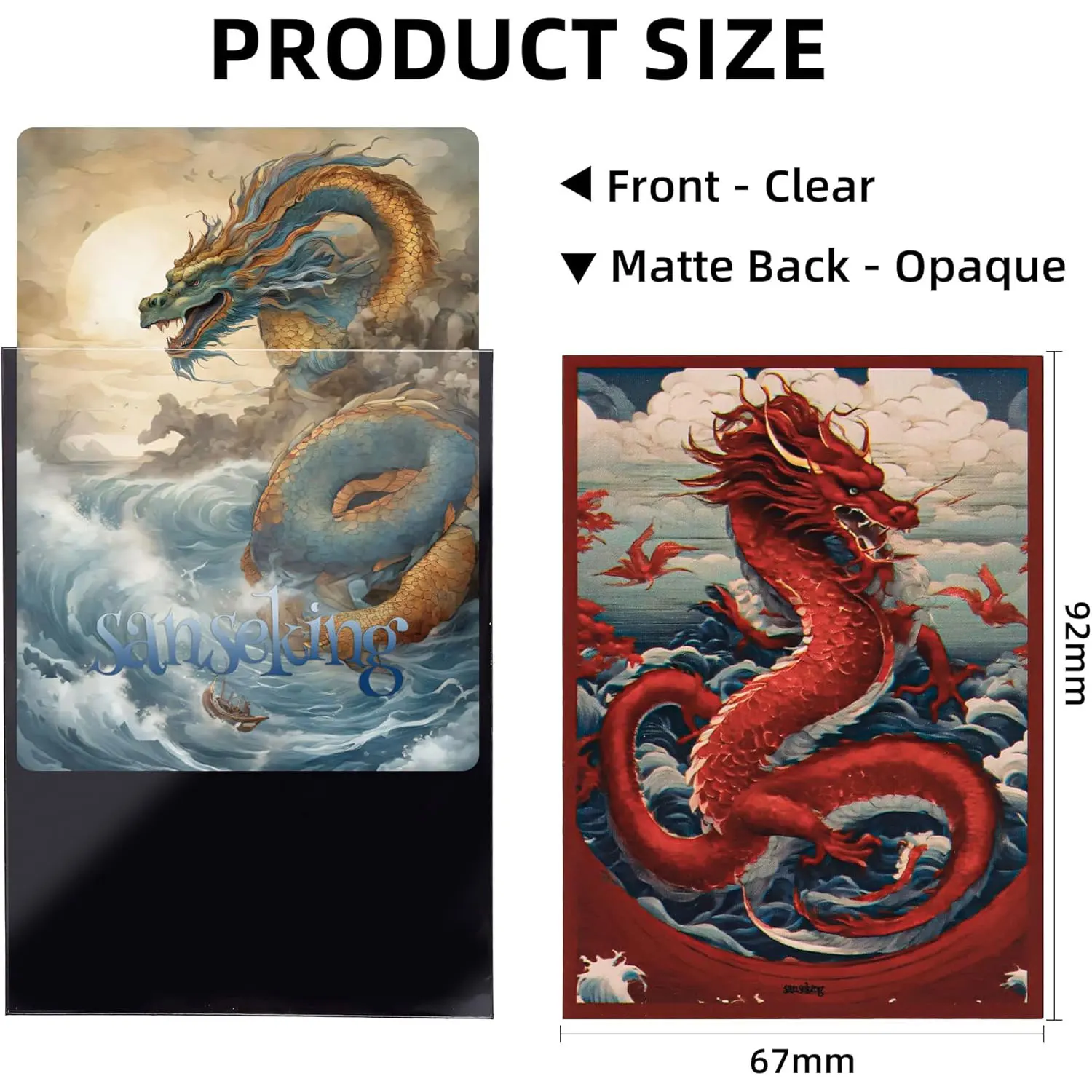 Защитные рукава с красочным принтом дракона - Фотография_2