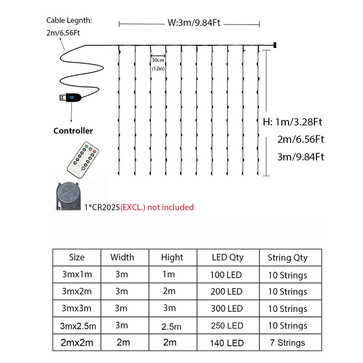 М занавески, рождественская гирлянда - Фотография_2