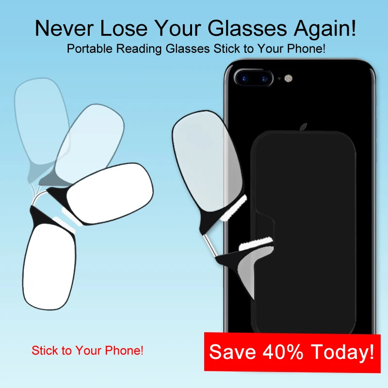 Мужские очки для чтения с зажимом для носа - Фотография_6