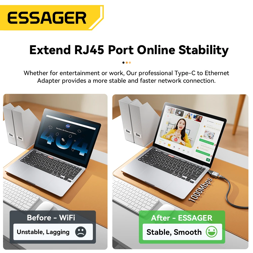 Адаптер essager type-c к ethernet - Фотография_6