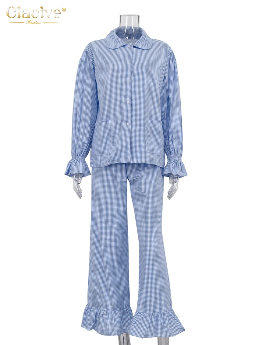 Clacive модный свободный клетчатый - Фотография_5