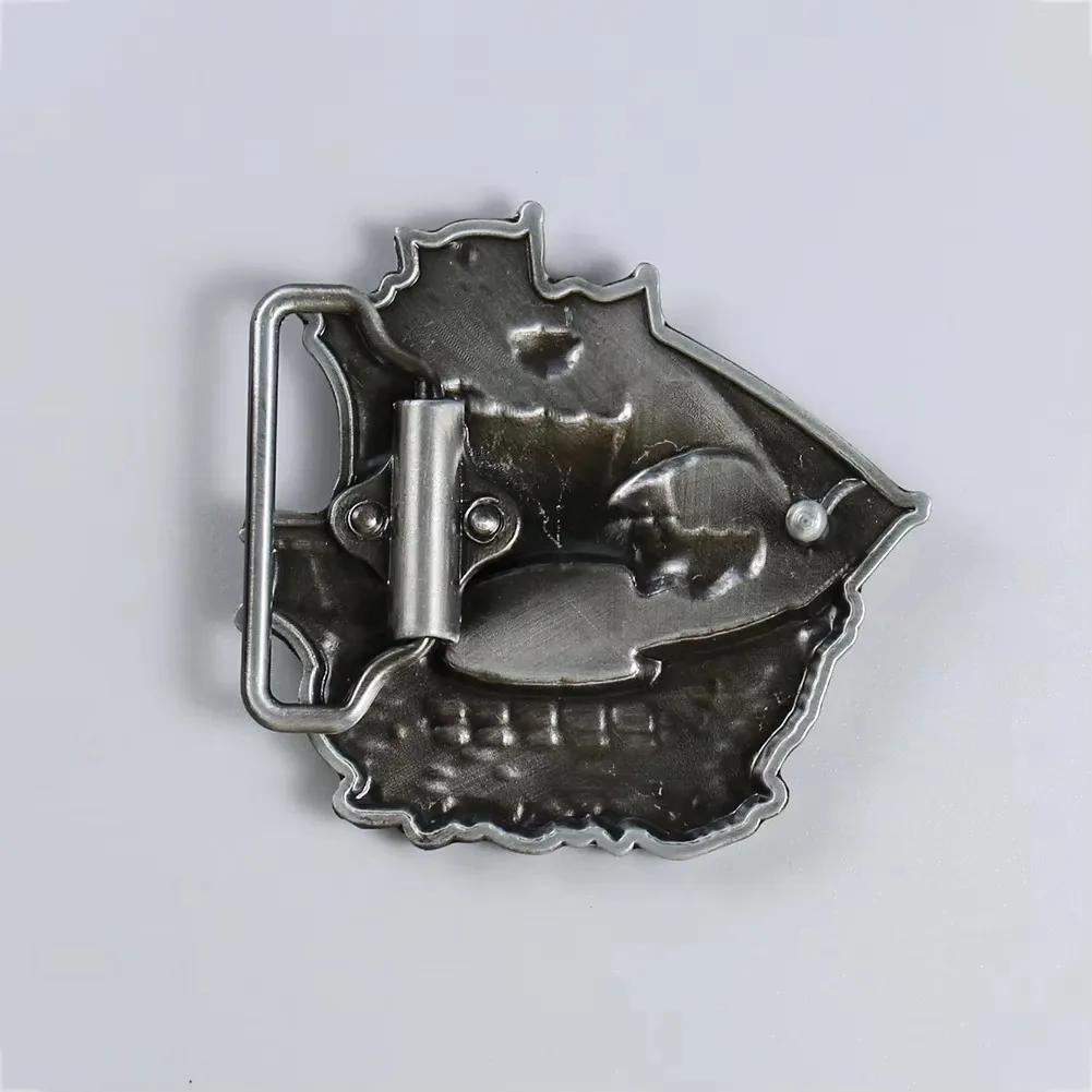 Забавная пряжка для ремня с пиратским кораблем для мужчин - Фотография_3