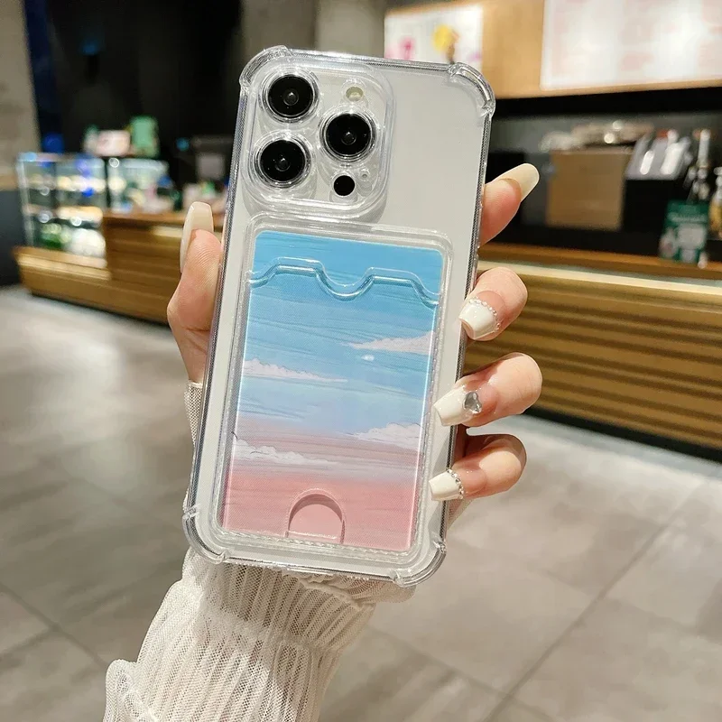 Прозрачный чехол-сумка с держателем для карт для iphone 17 - Фотография_3