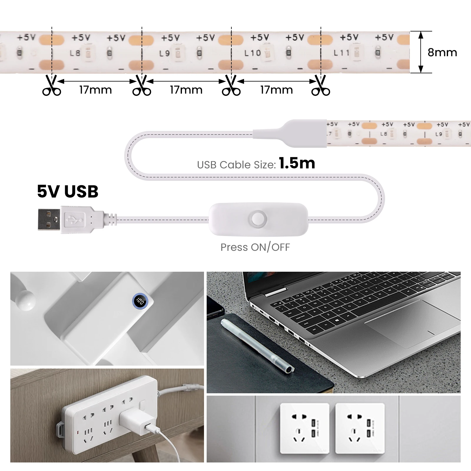 Светодиодная лента usb 5 в с диммером - Фотография_6