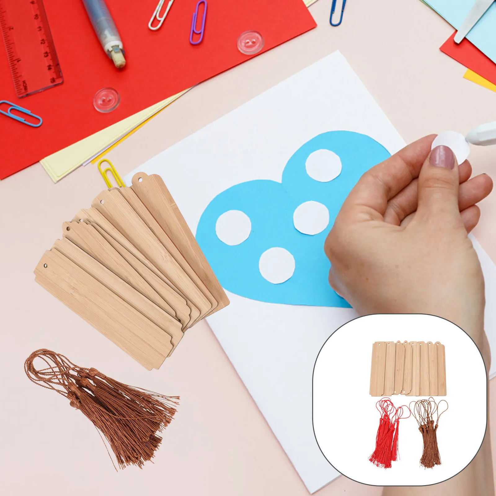 1 комплект, пустые бамбуковые закладки «сделай сам» - Фотография_4