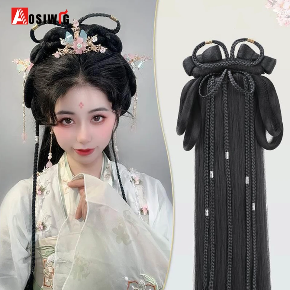 Синтетическая повязка на голову в древнем стиле hanfu - Фотография_6
