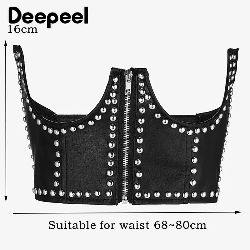 80-100 см, черные подтяжки с декоративным корсетом - Фотография_3