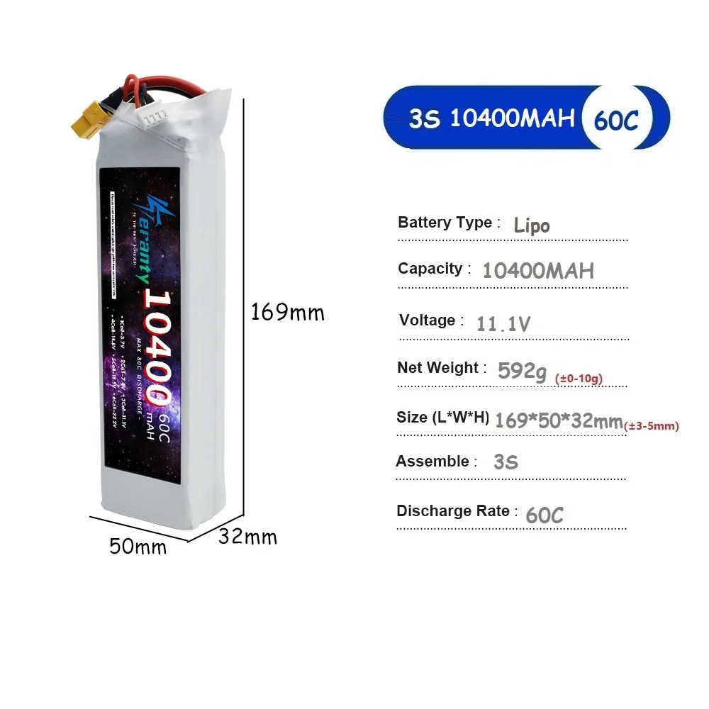 3s 11,1 в lipo аккумулятор deans - Фотография_6