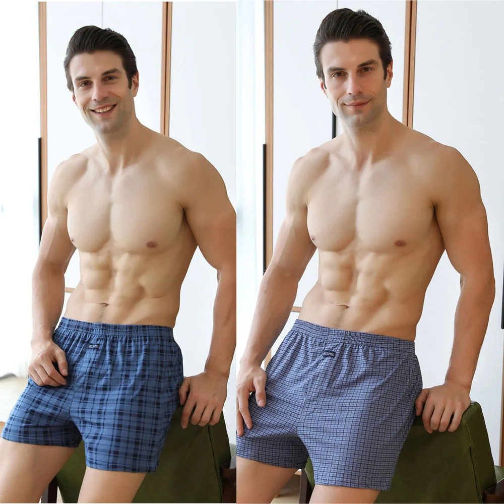 Мужские пижамные штаны из 100% хлопка - Фотография_3