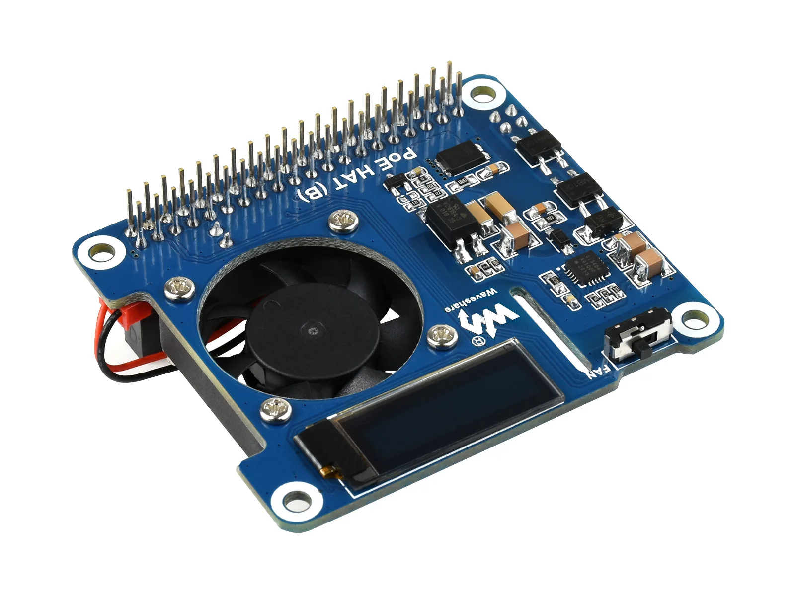 Шляпа waveshare power over ethernet (тип b) для raspberry pi 3b+/4b - Фотография_3