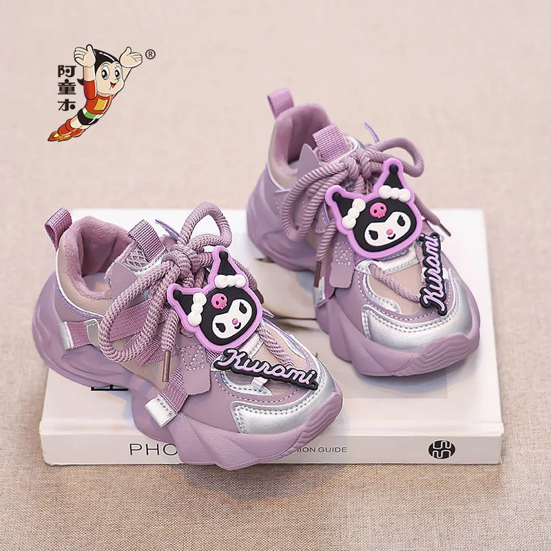 Спортивная обувь для девочек и детей с плюшевым рисунком куроми - Фотография_5