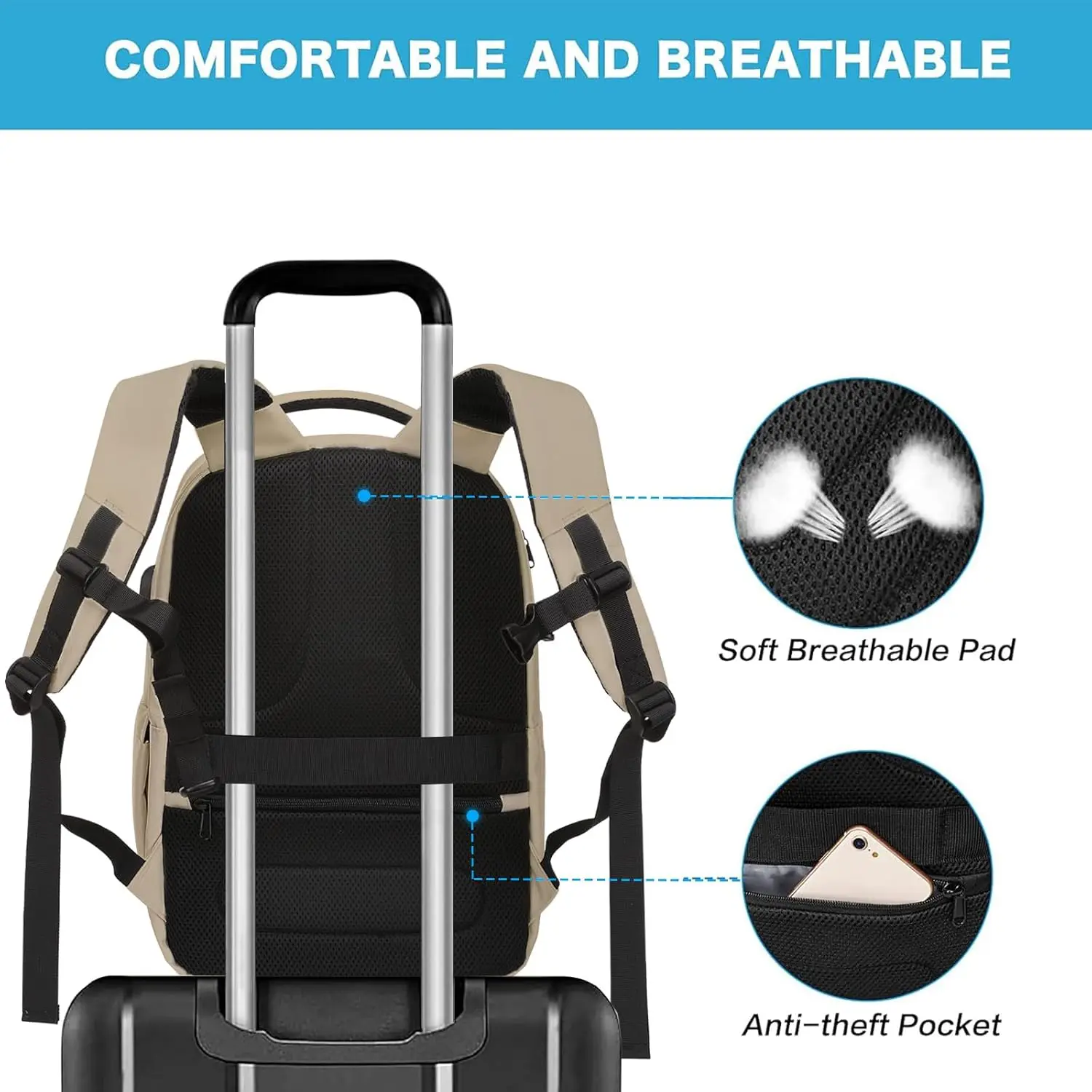 Рюкзак для ноутбука mosiso 15 - Фотография_5