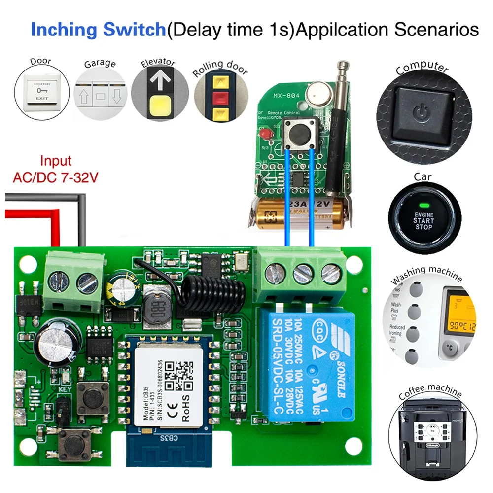 Wifi tuya smart garage gate электрические - Фотография_4