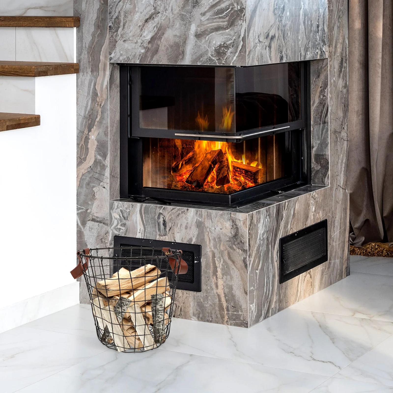 Железная корзина для дров - Фотография_5