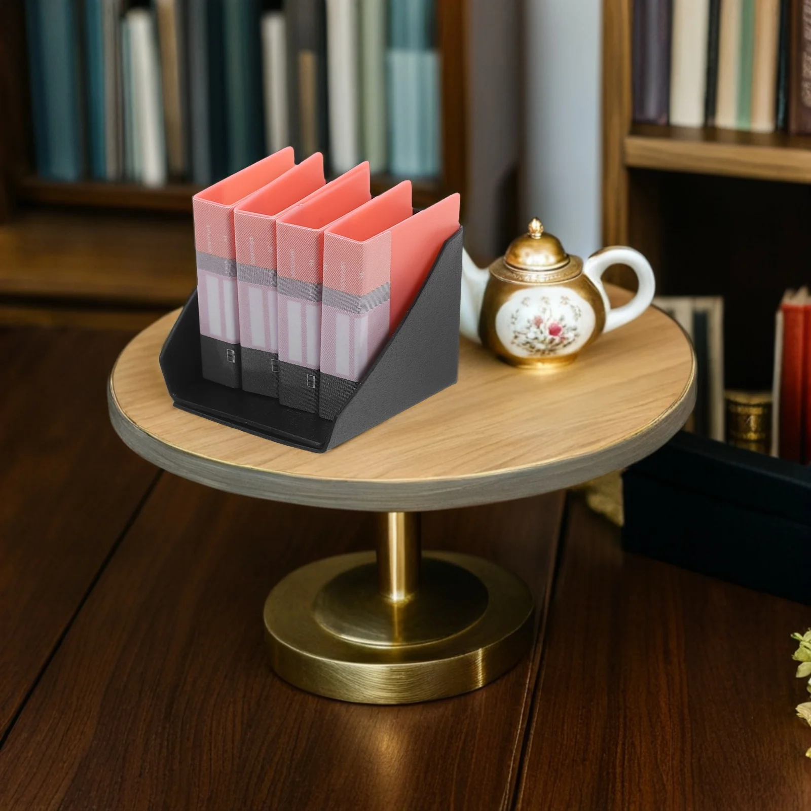 1 комплект миниатюрных цветных пластиковых папок для файлов