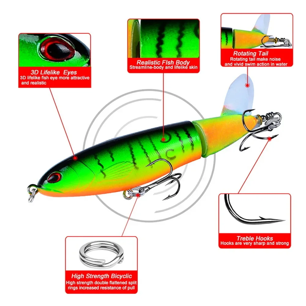 10 см 14 см topwater spinner рыболовная - Фотография_3