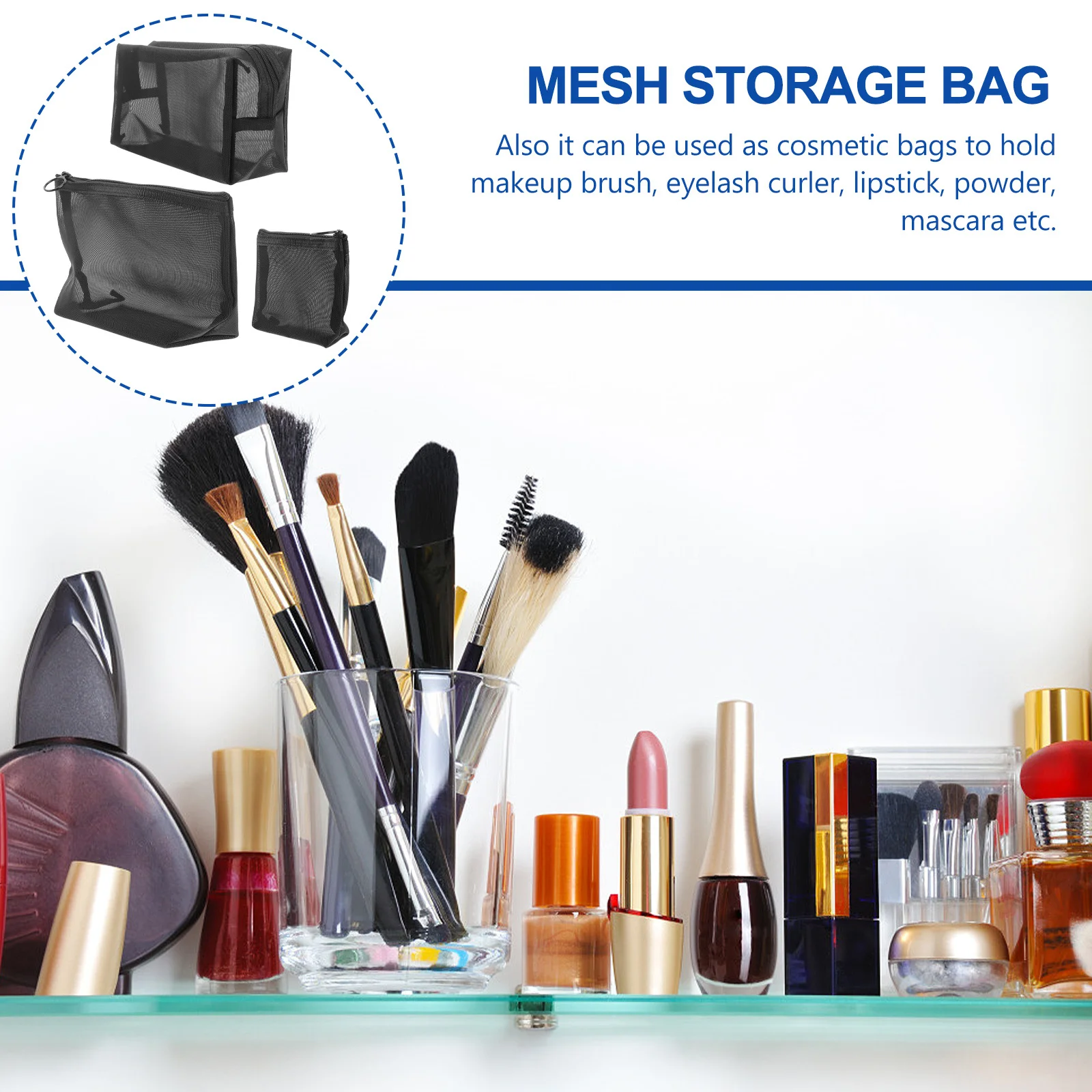 Сетчатые дорожные сумки для хранения - Фотография_2