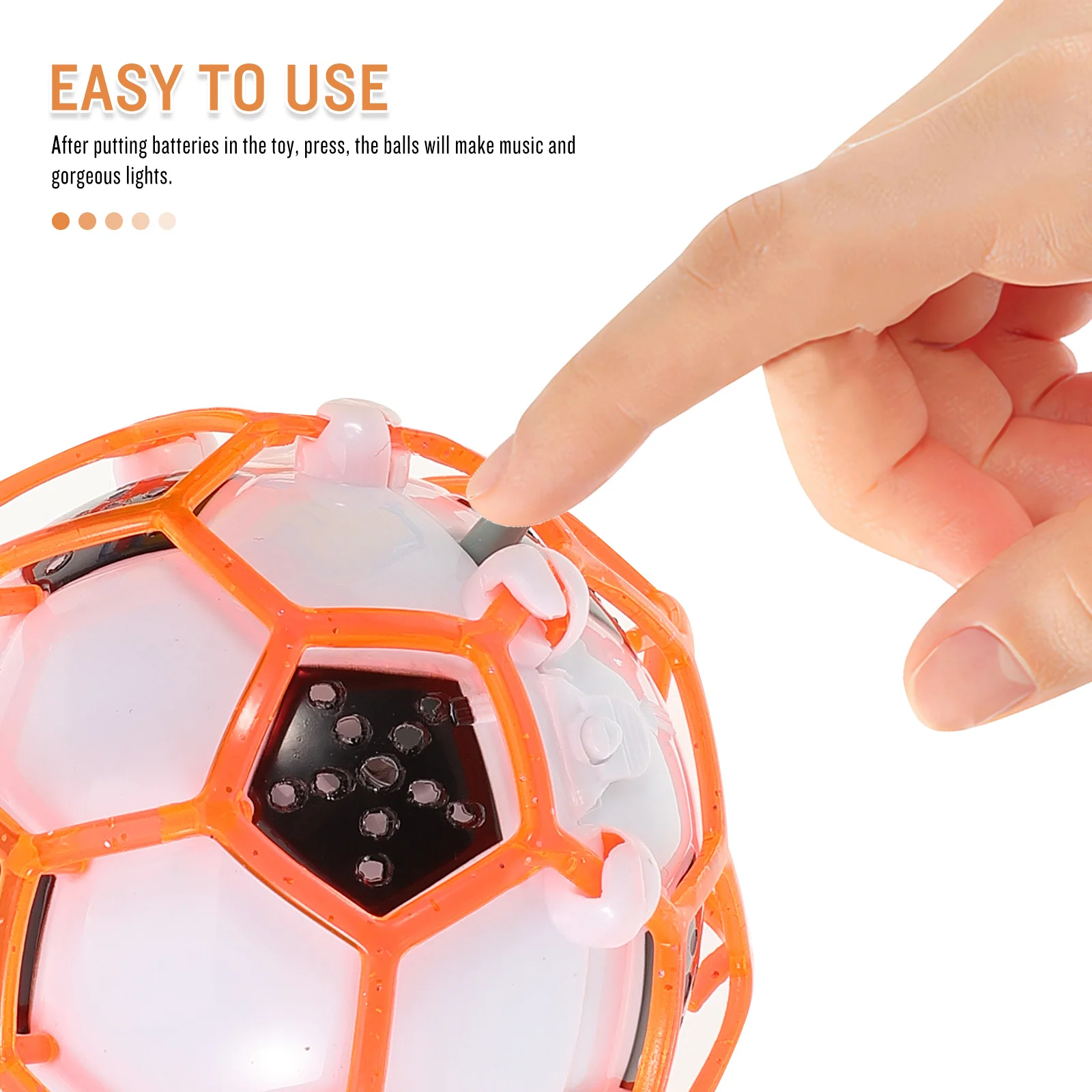 Электрический светящийся футбольный мяч для детей - Фотография_4