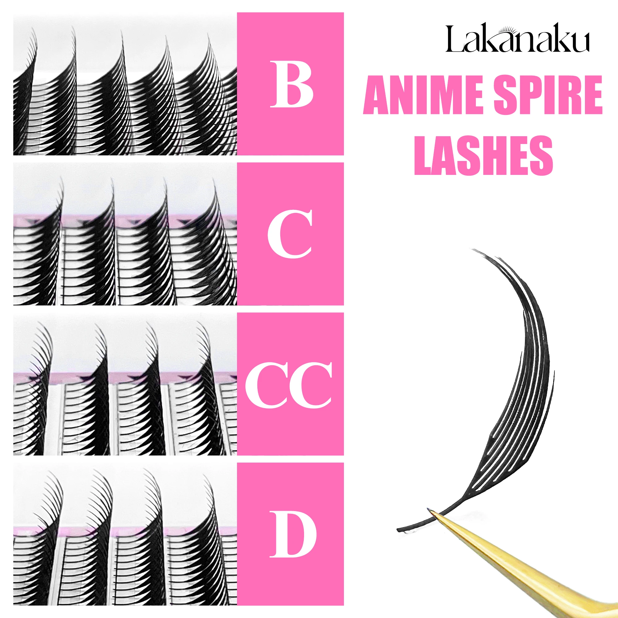 Lakanaku spire lashes перья индивидуальные - Фотография_4