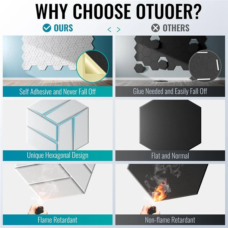 【b6r-распродажа】22 шт. самоклеящиеся акустические панели