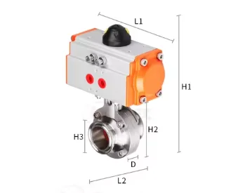 Пневматический дроссельный клапан для быстрой установки 304 - Фотография_3