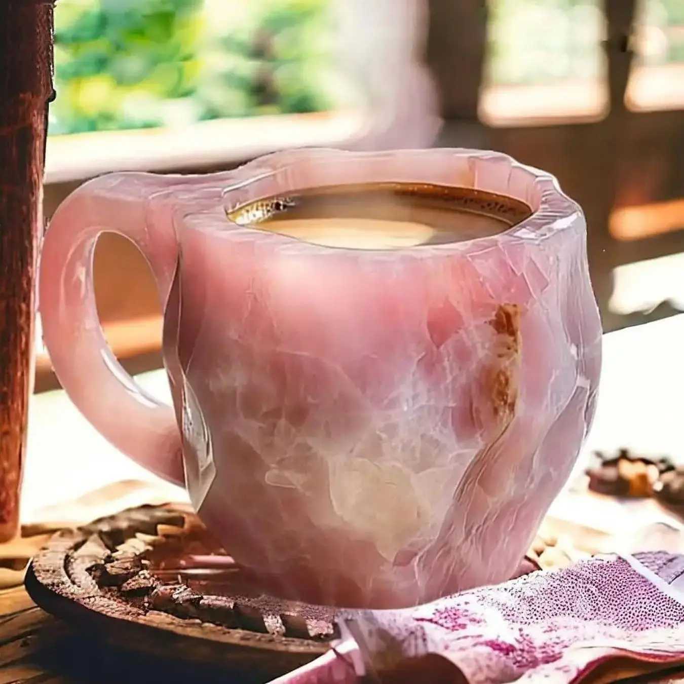 Кружка для кофе с минеральными кристаллами - Фотография_3