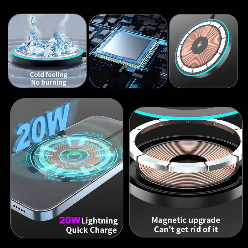 Магнитное беспроводное зарядное устройство для magsafe - Фотография_6