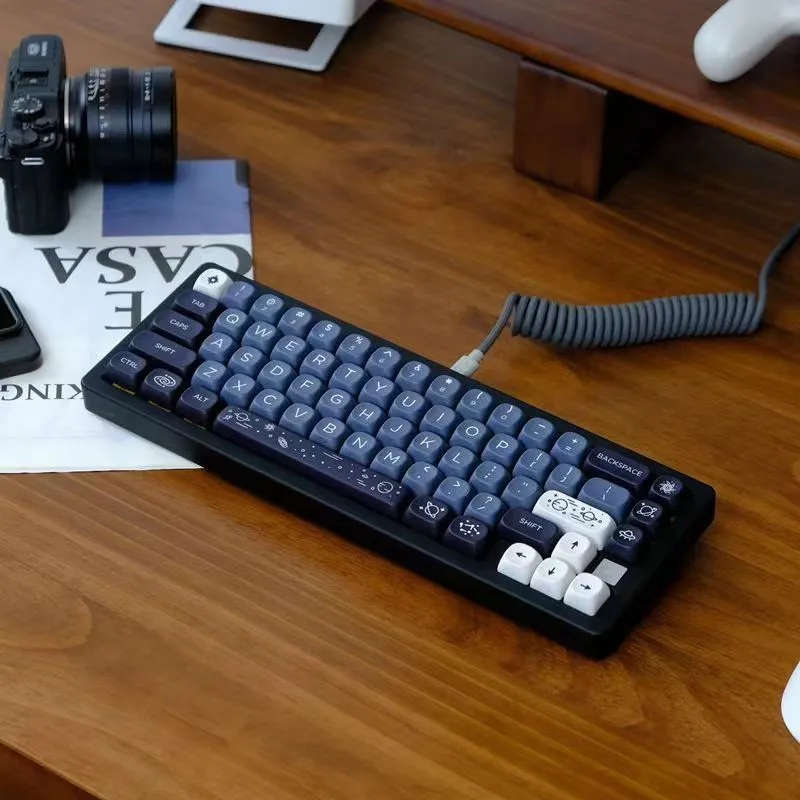 Черно-белые колпачки для клавиш galaxy pbt - Фотография_2