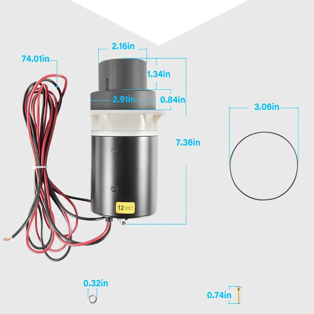 Tm для моторного отходного насоса jabsco 37072-0092 в сборе - Фотография_6