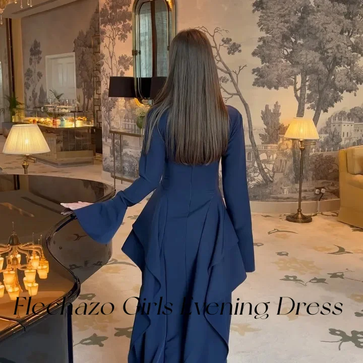 Flechazo темно-синие вечерние платья - Фотография_2