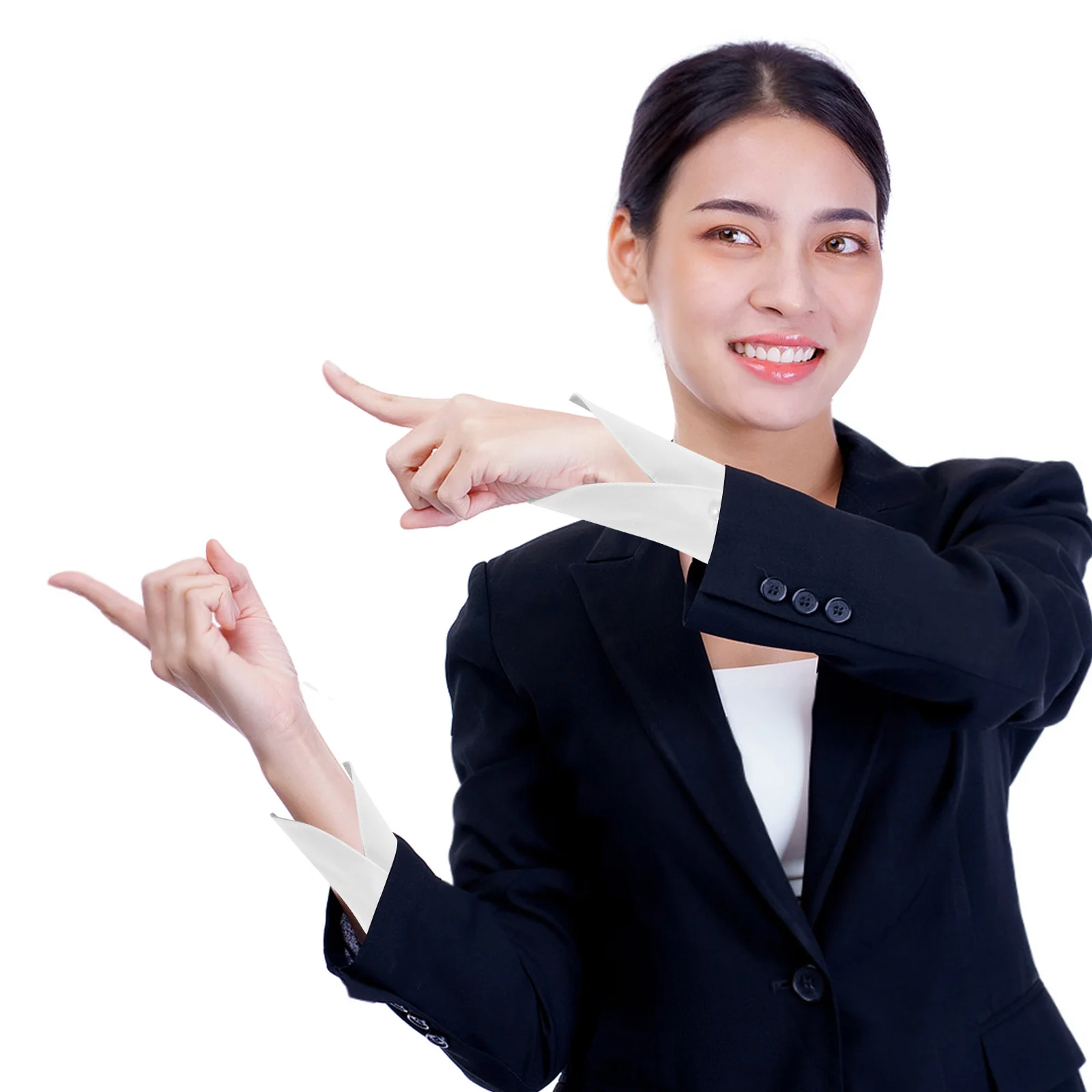 1 пара съемных манжет из полиэстера и хлопка - Фотография_4