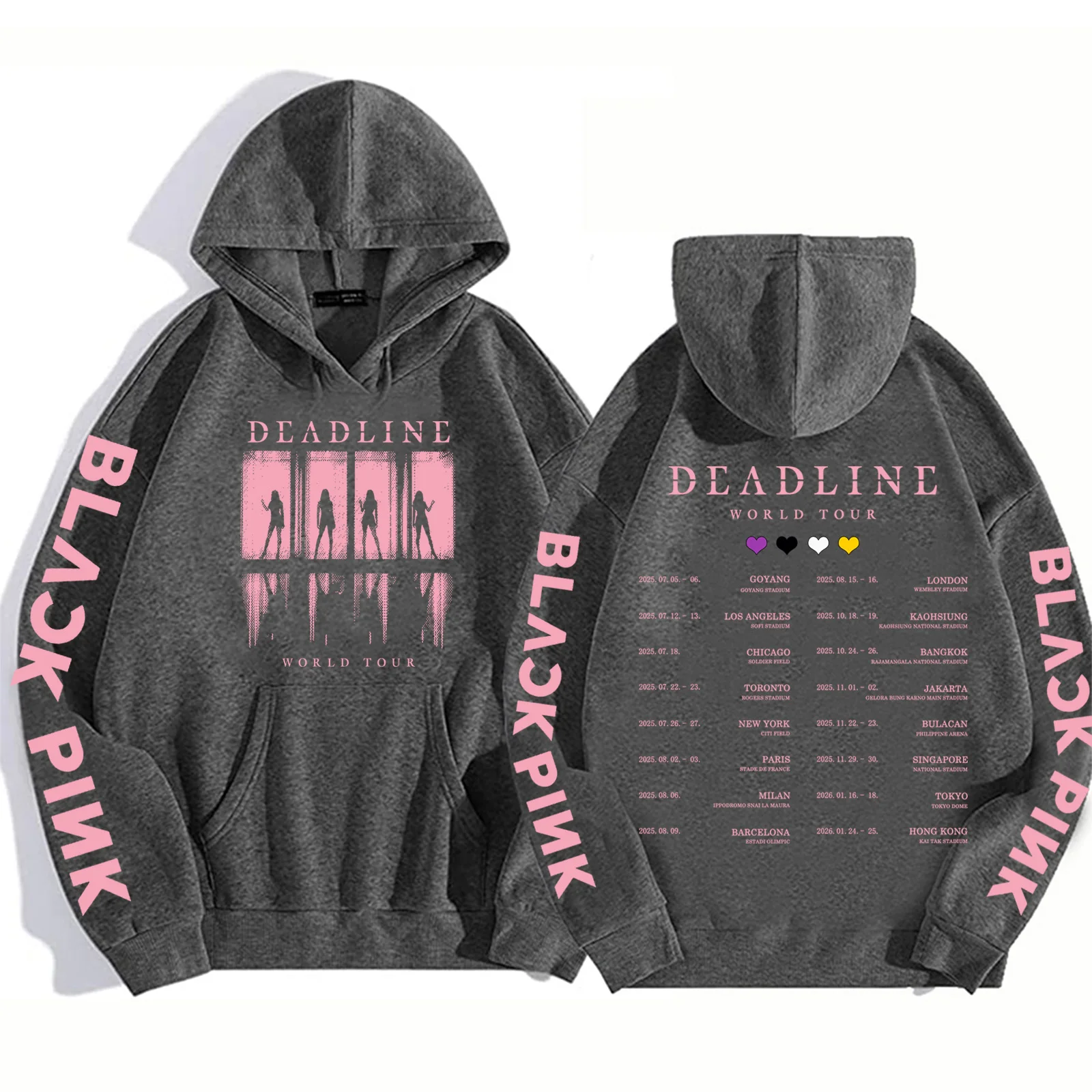 Толстовка с капюшоном bp deadline black world tour - Фотография_6
