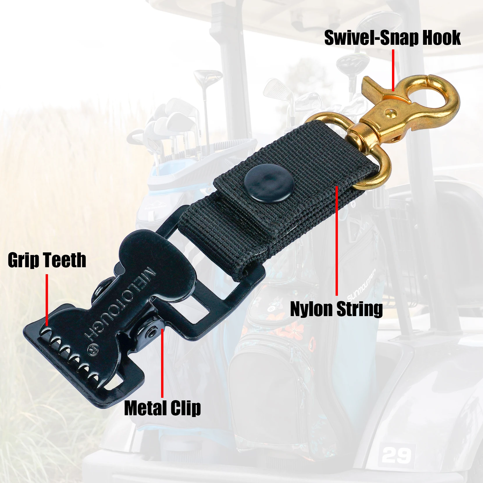 Зажим для перчаток для гольфа melohard