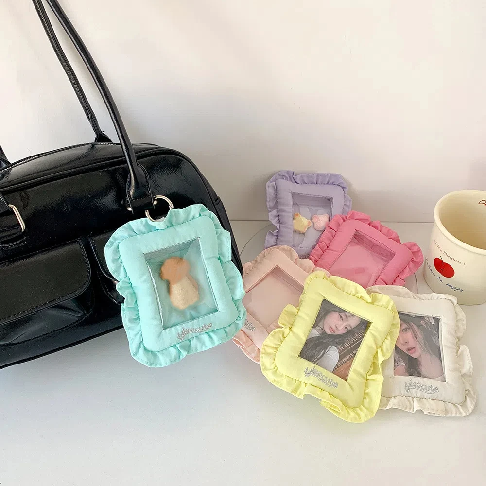 Подвесной корейский держатель для фотокарт с брелком в корейском стиле - Фотография_2