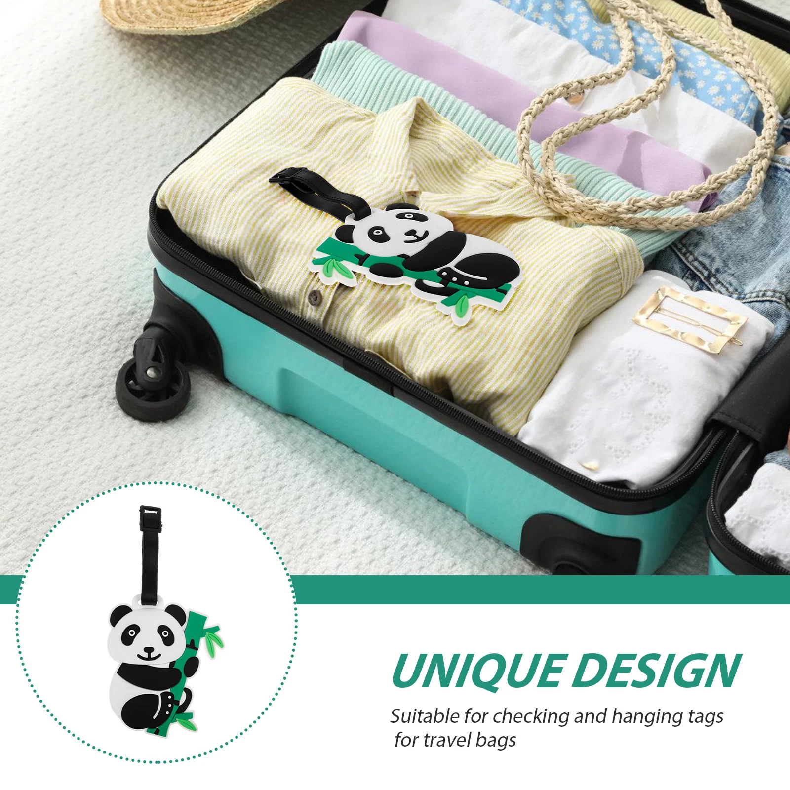Силиконовые багажные бирки в форме панды - Фотография_2
