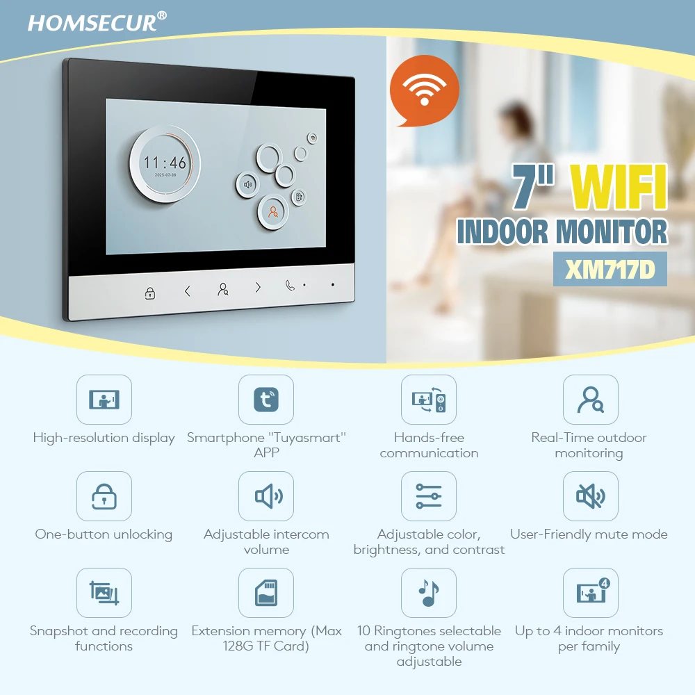 Tuya smart wifi внутренний монитор - Фотография_3