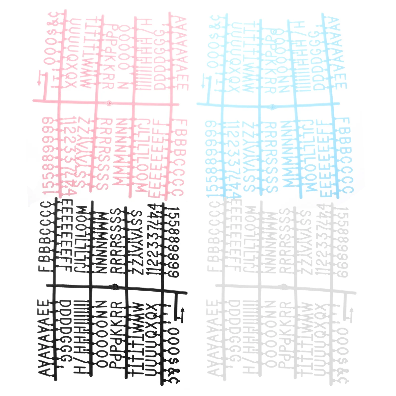 Набор досок с буквами алфавита