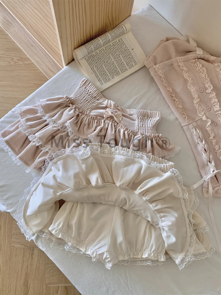 Осенне-зимний корейский модный сладкий комплект из 2 предметов - Фотография_6