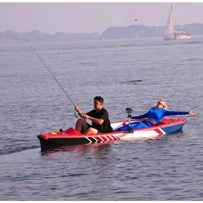 Портативный надувной океанский каяк и sup-набор на 2 человека - Фотография_4