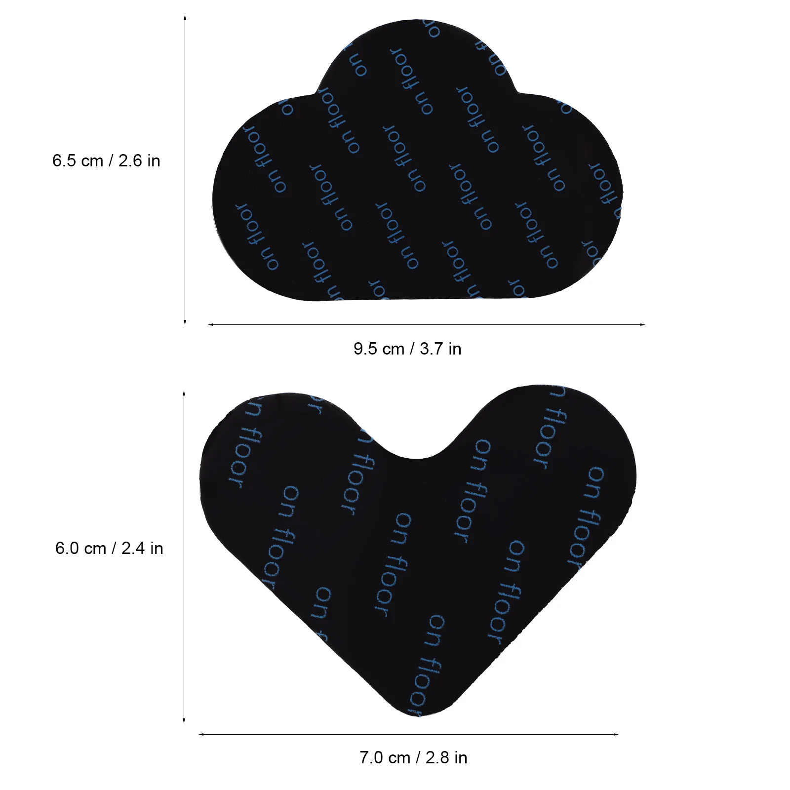 Нескользящие держатели для ковров в форме сердца и облака - Фотография_4